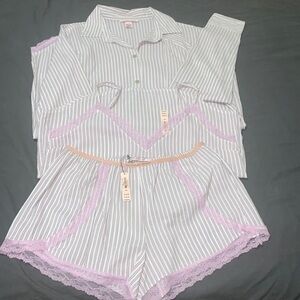 Victoria’s Secret 3 Piece Cami Sleep Shirt Bundle Size M